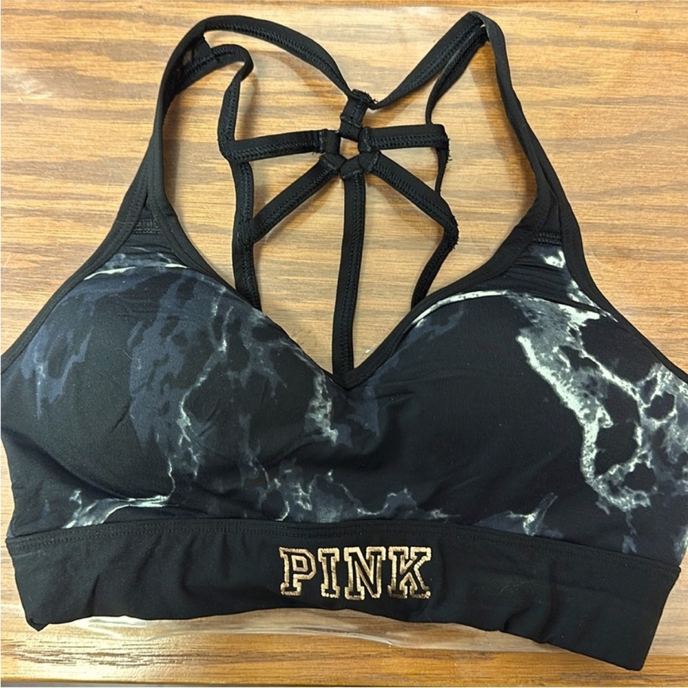 Black and White Sports Bra